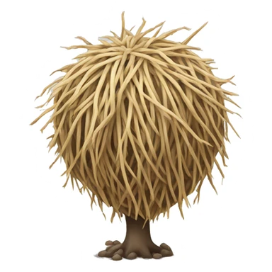 Realistic tumbleweed  sticker