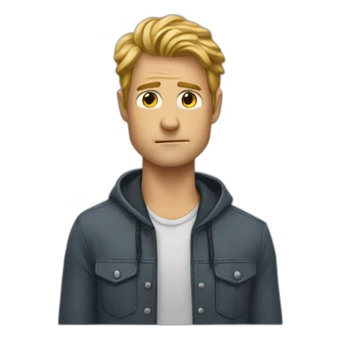 Brett hand sad sticker