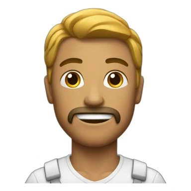 men with a macebell sticker