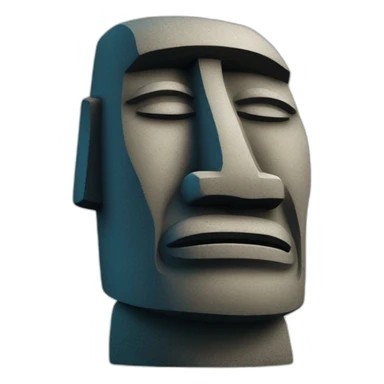 sleeping-moai-statue sticker