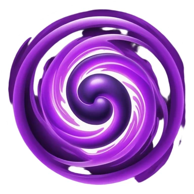 pulsating sphere of purple and dark energy sticker