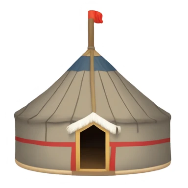 mongolian yurt  sticker