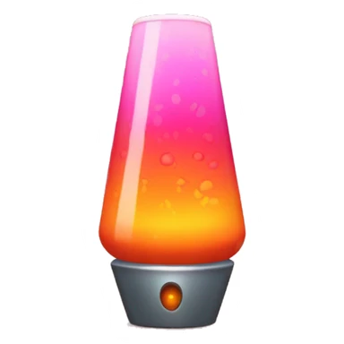 pink and orange lava lamp sticker