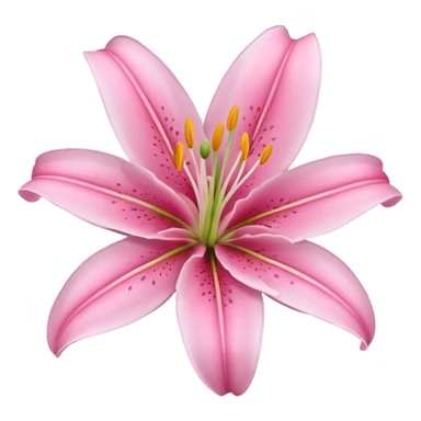 lily flower pink sticker