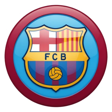 Make a logo of fc Barcelona football team sticker