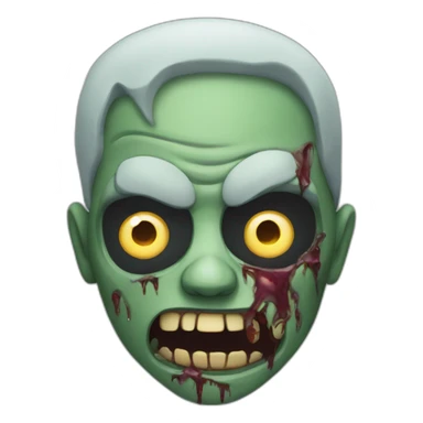 Very scary zombie sticker