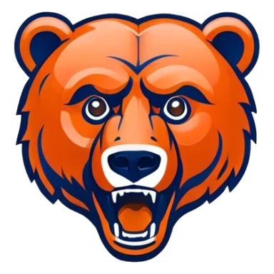 custom chicago bears logo sticker