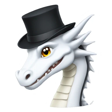 White Hat Dragon sticker