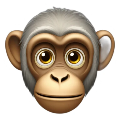 Confused monkey  sticker
