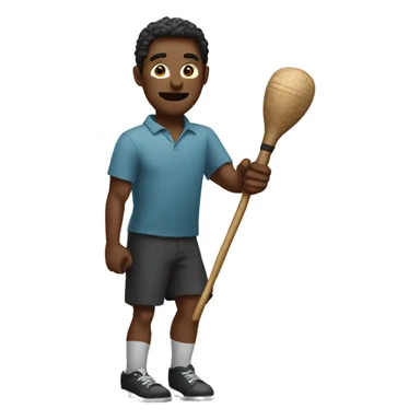 A giant holding a club sticker