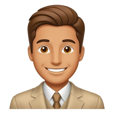 happy cool rich man sticker