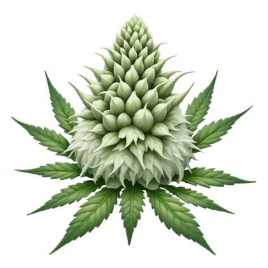 white color marijuana sticker