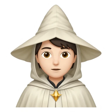 Pointy hat white cloak sticker
