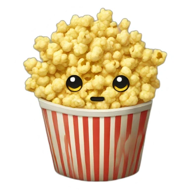 salt popcorn sticker