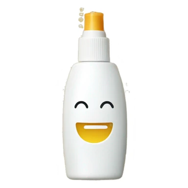 facial sunscreen bottle sticker