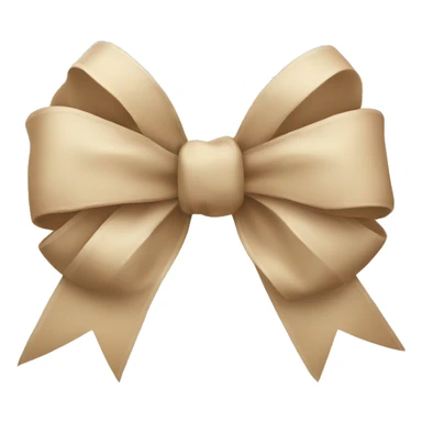 Beige Christmas bow  sticker