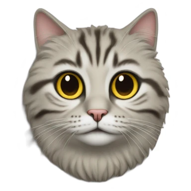 Chat sur chenille sticker