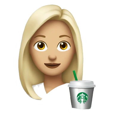 Blonde woman driving silver hatchback drinking Starbucks sticker