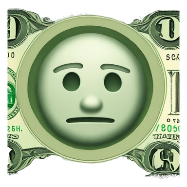 crossed out money sticker