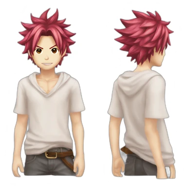 Natsu dragneel rose hair sticker