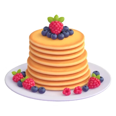 cheese pancakes with berries sticker
