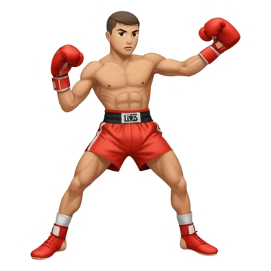 kickboxer kicking sticker