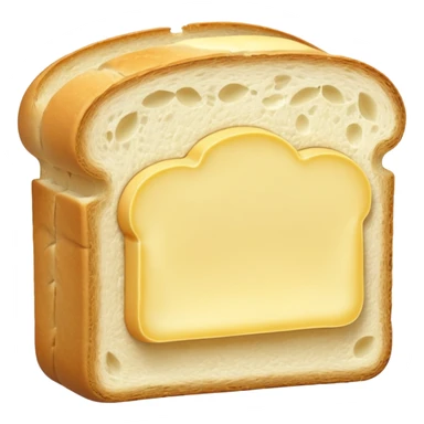 whire bread with butter sticker