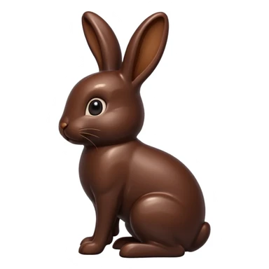 Chocolate bunny sticker