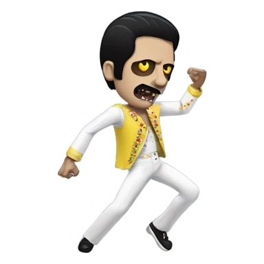 freddie mercury zombie dancing sticker