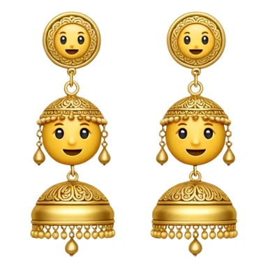Emoji jhumka sticker