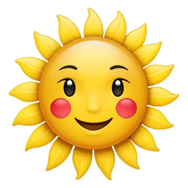 generar un sol natural, sin carita feliz, que se asemeje a un sol normal sticker