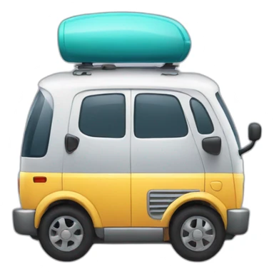 Car with cool Roms sticker