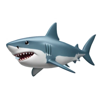 Shark with a top hater sticker