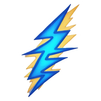 a very happy lightning bolt sticker