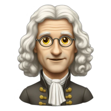 sir isaac newton sticker