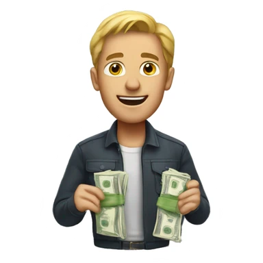 big stash of cash sticker