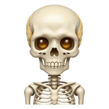 Mind blown skeleton sticker