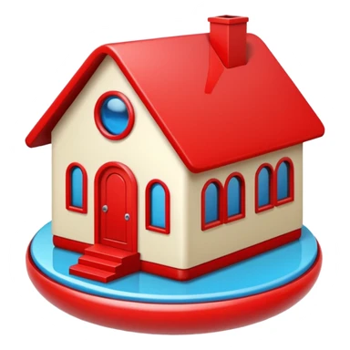 A red pill house  sticker