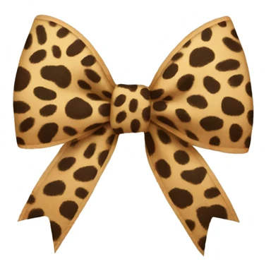 cheetah print bow  sticker