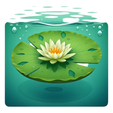 Lily pad only sticker