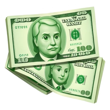 Ruble bill sticker