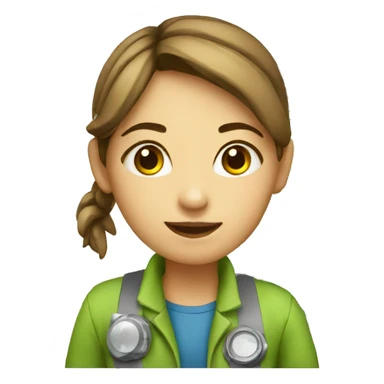 Environmental science engineer girl sticker