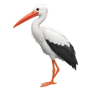 The stork do sports sticker