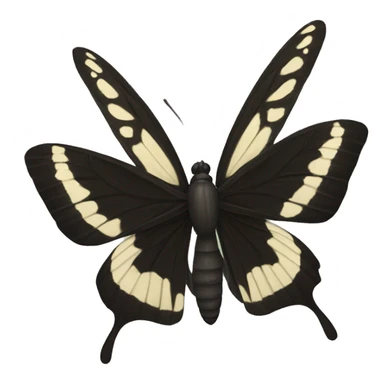 mariposa negra sticker