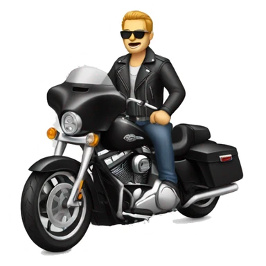 harley biker sticker