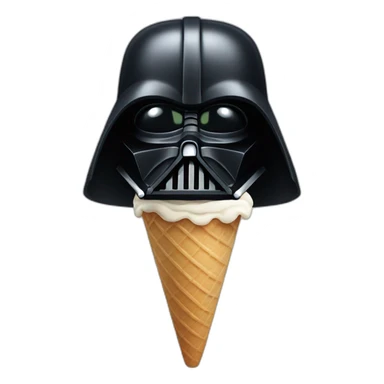 Ice cream Darth vader sticker