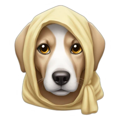 Dog With houdie  sticker