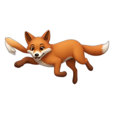 a quick brown fox jumps over the lazy dog sticker