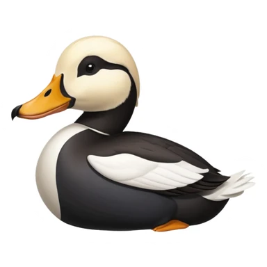 Can I get a king eider in the style of an apple emoji sticker