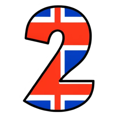 question mark with Norwegian flag inside sticker